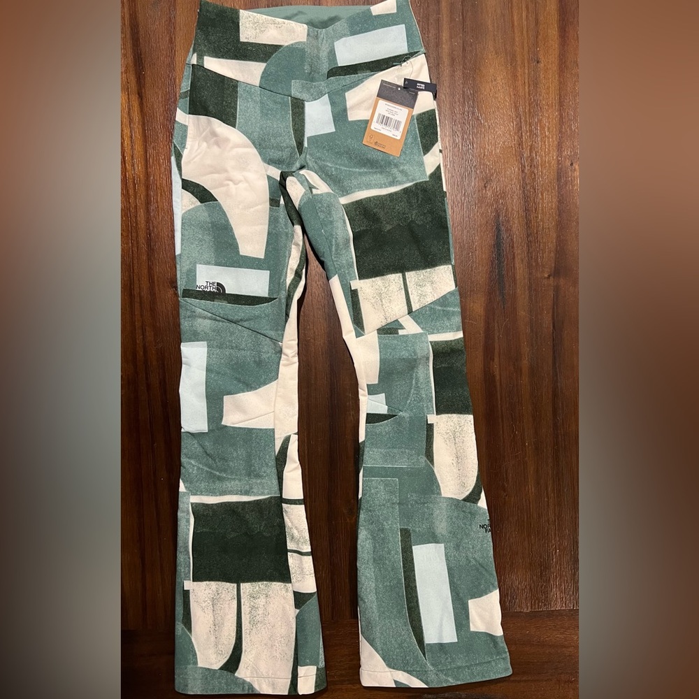 NWT NORTH FACE Snoga, Fitted, Woman’s Snow Pants, Size 10, Dark Sage, Snowboard - Picture 9 of 11